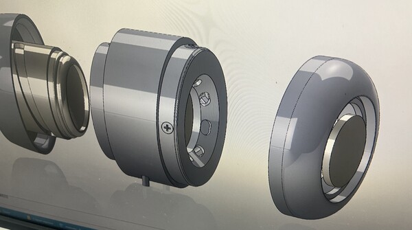 3D-модель узла объектива